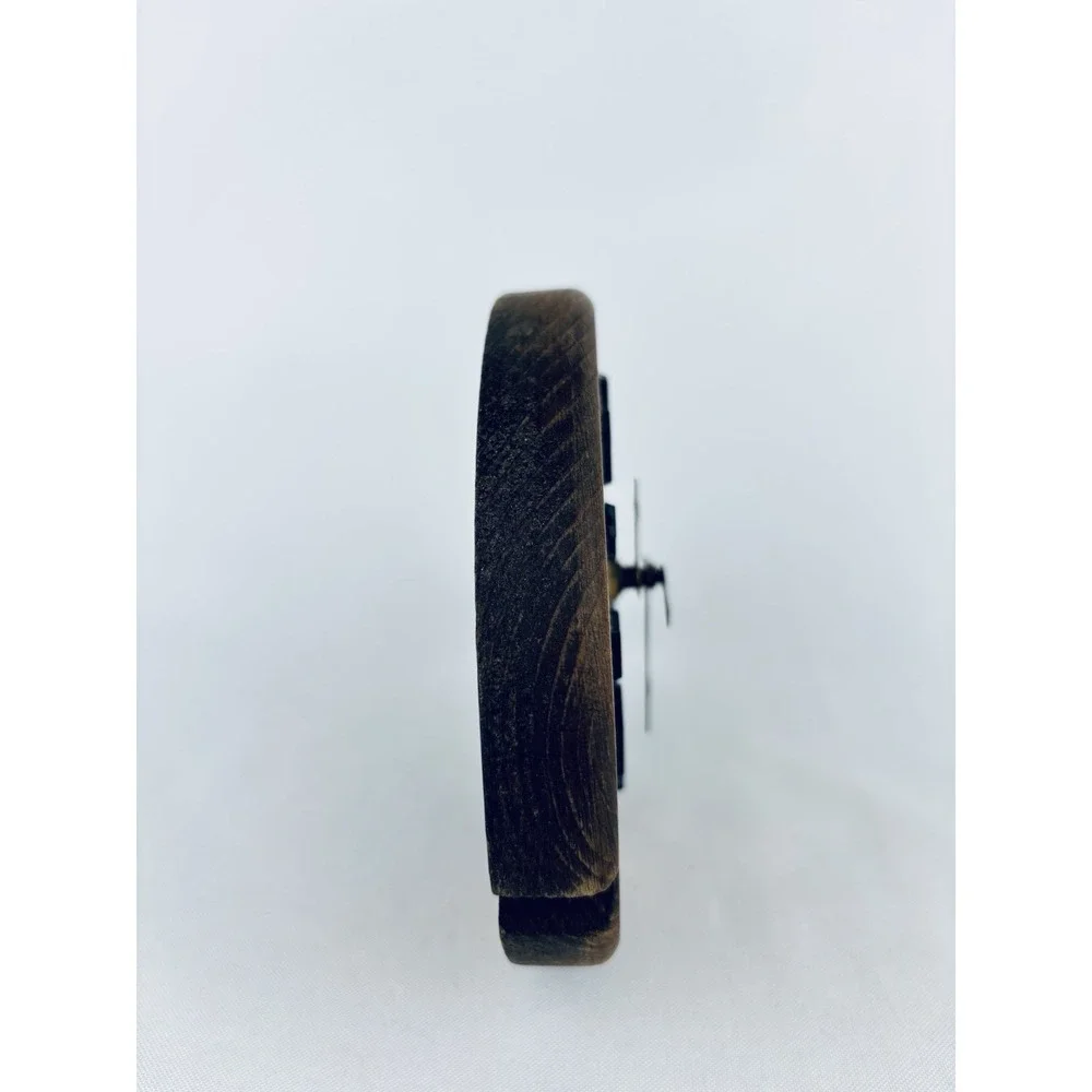 Vintage Hand Carved Wood Fish‎ Wall Clock - Retro Shabby Chic Cottagecore Works!
